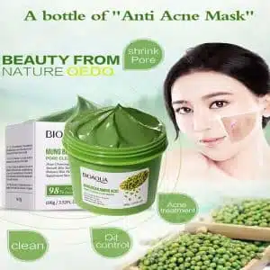 Bioaqua Mung Bean Mino Acid Pore Clean Clay Mask 100g