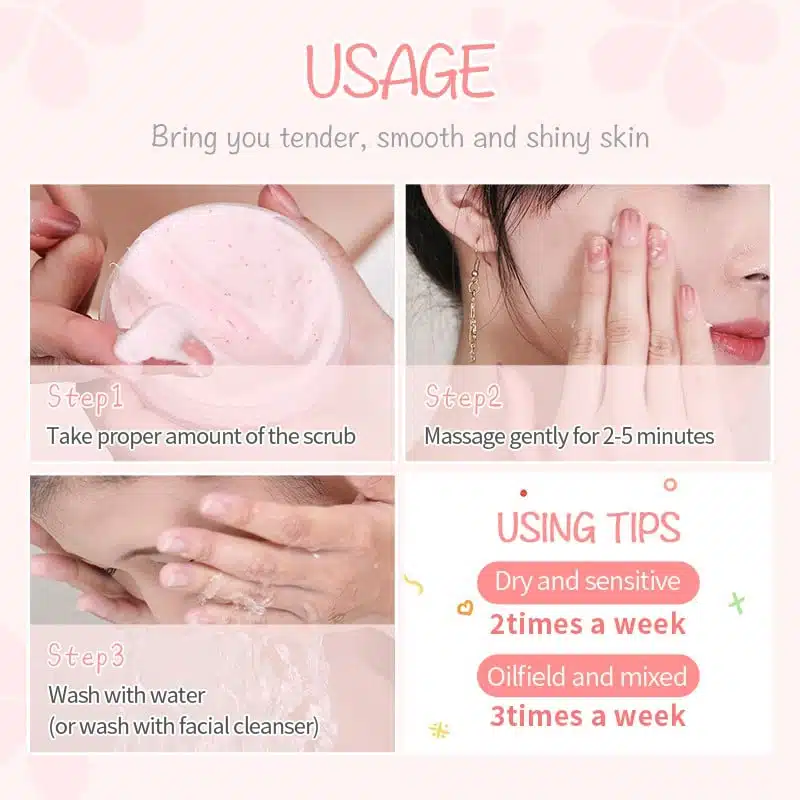 Laikou Peach Exfoliating Body Scrub – 90gm