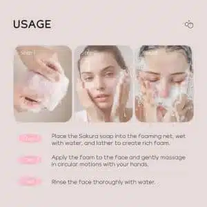 Laikou Japan Sakura Soap Handmade – 90g