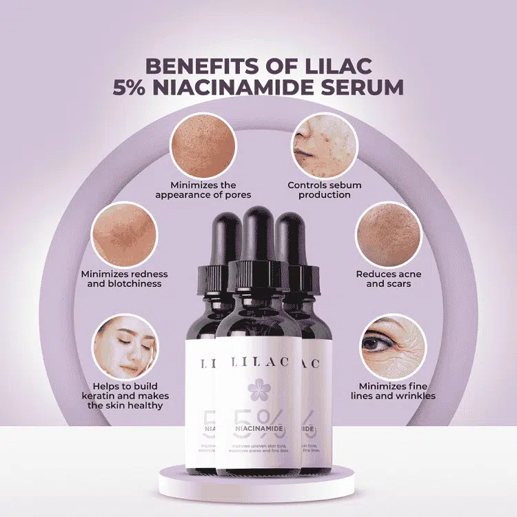 Lilac Niacinamide Serum 5% – 30ml