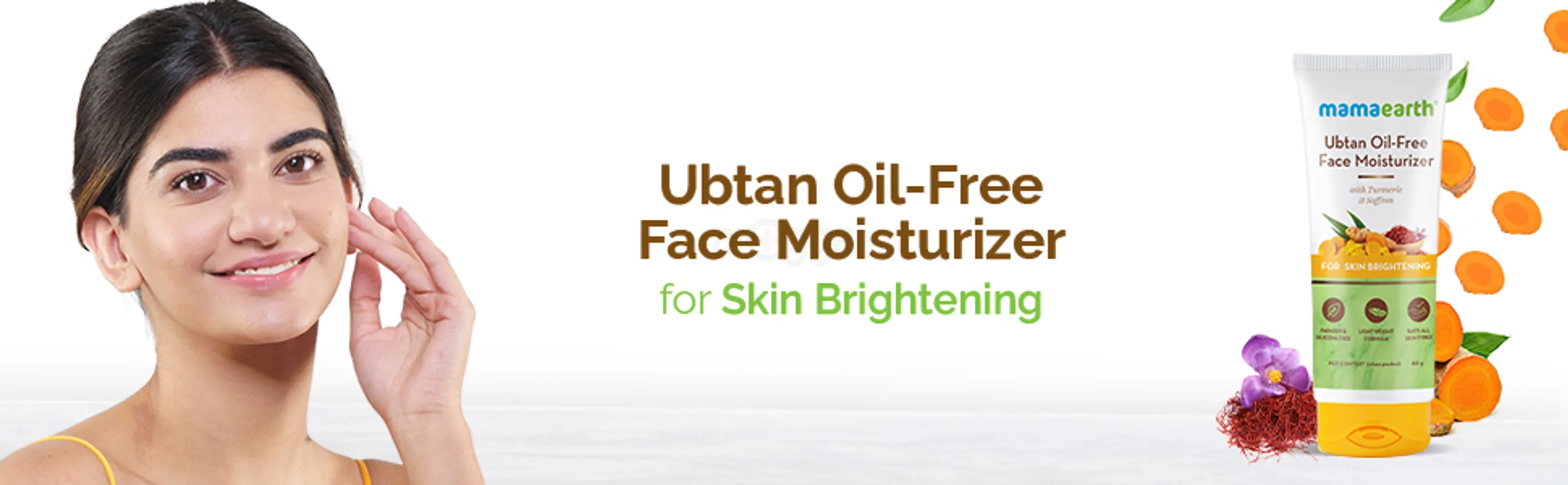 Mamaearth Ubtan Oil-free Face Moisturizer for Radiant Skin 80ml