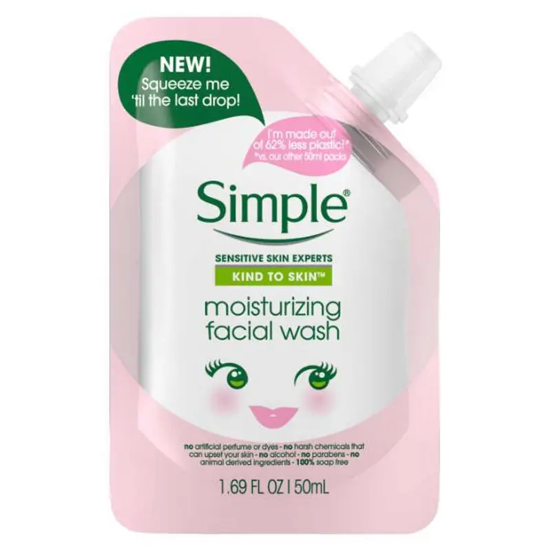 Simple Kind To Skin Mini Moisturizing Facial Wash - 50Ml Click to enlarge Simple Kind to Skin Mini Moisturizing Facial Wash – 50ml