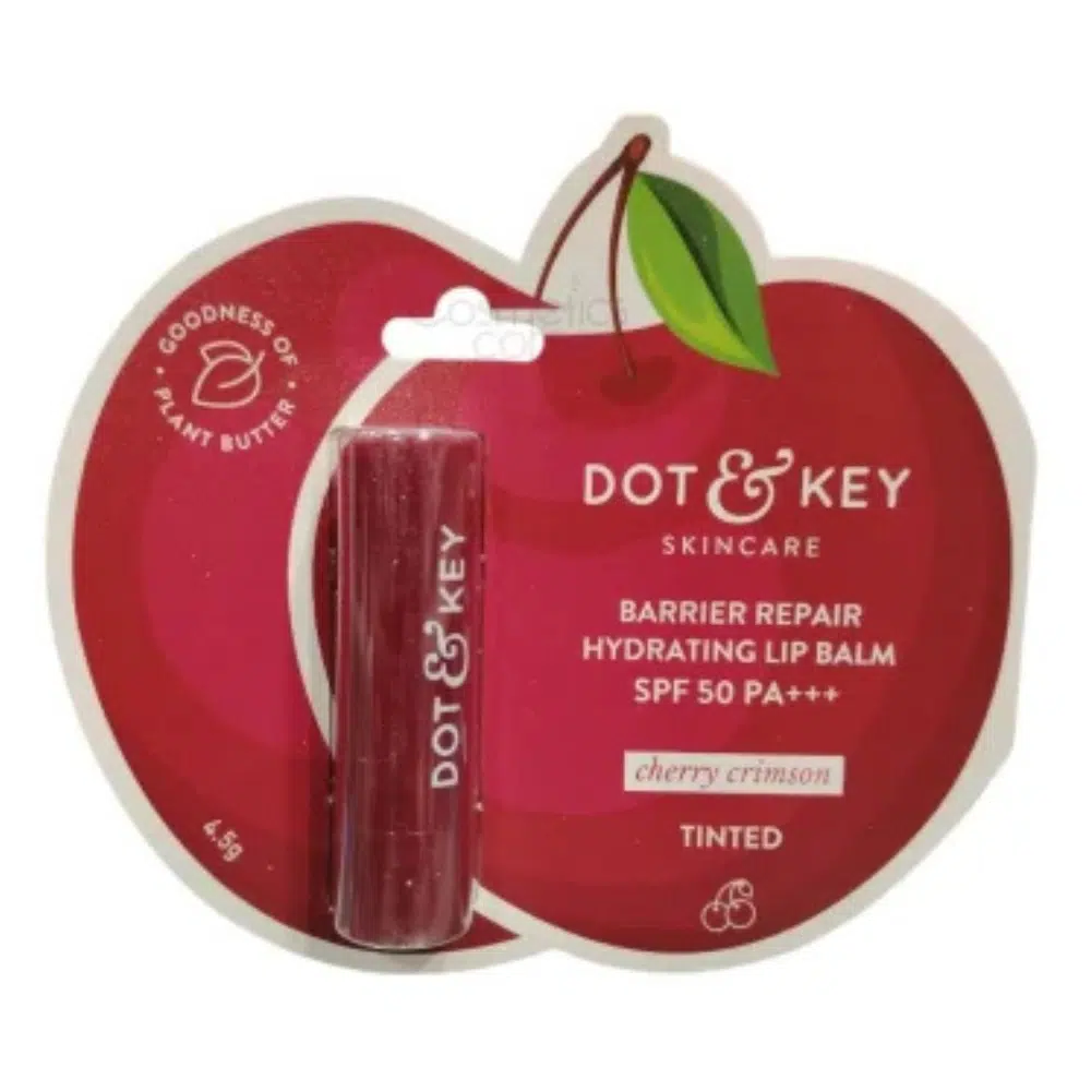 Dot & Key Barrier Repair Hydrating Lip Balm SPF 50+ PA+++ – Cherry Crimson (Tinted)