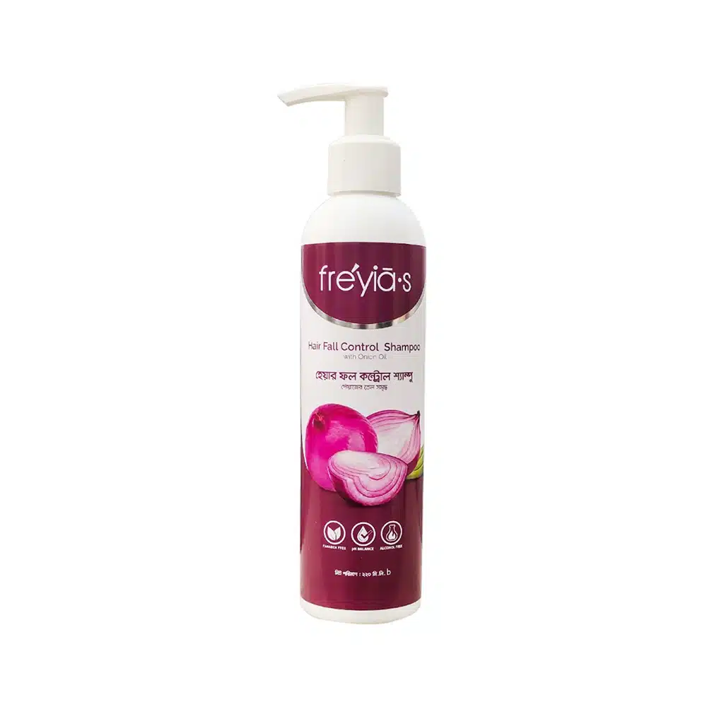 Freyias Onion Oil Shampoo Hair Fall Control – 220ml