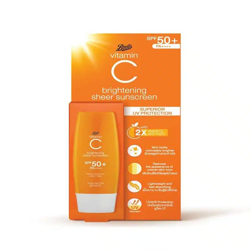 Boots Vitamin C Brightening Sheer Sunscreen SPF50+ PA++++ 30ML