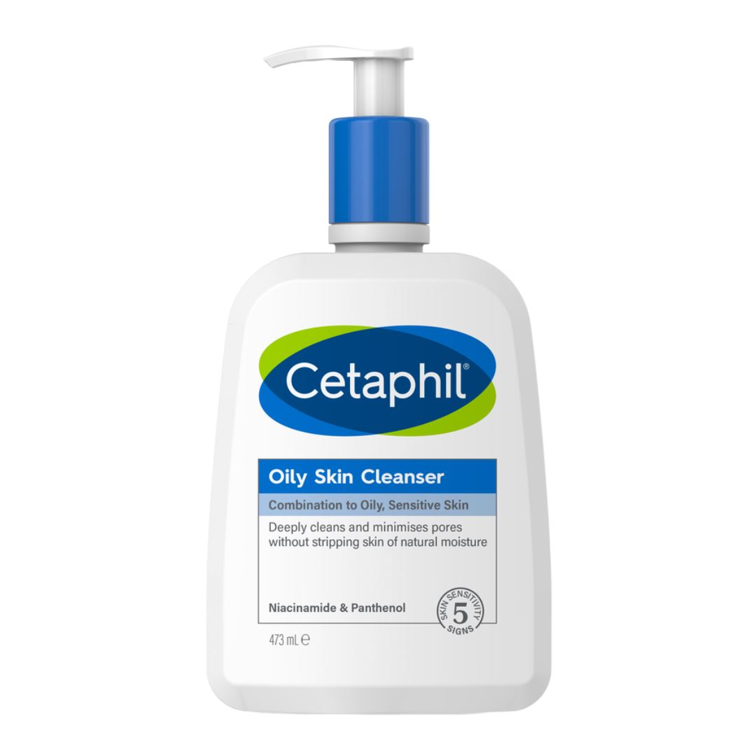 Cetaphil Daily Facial Cleanser Combination to Oily Sensitive Skin – 473ml