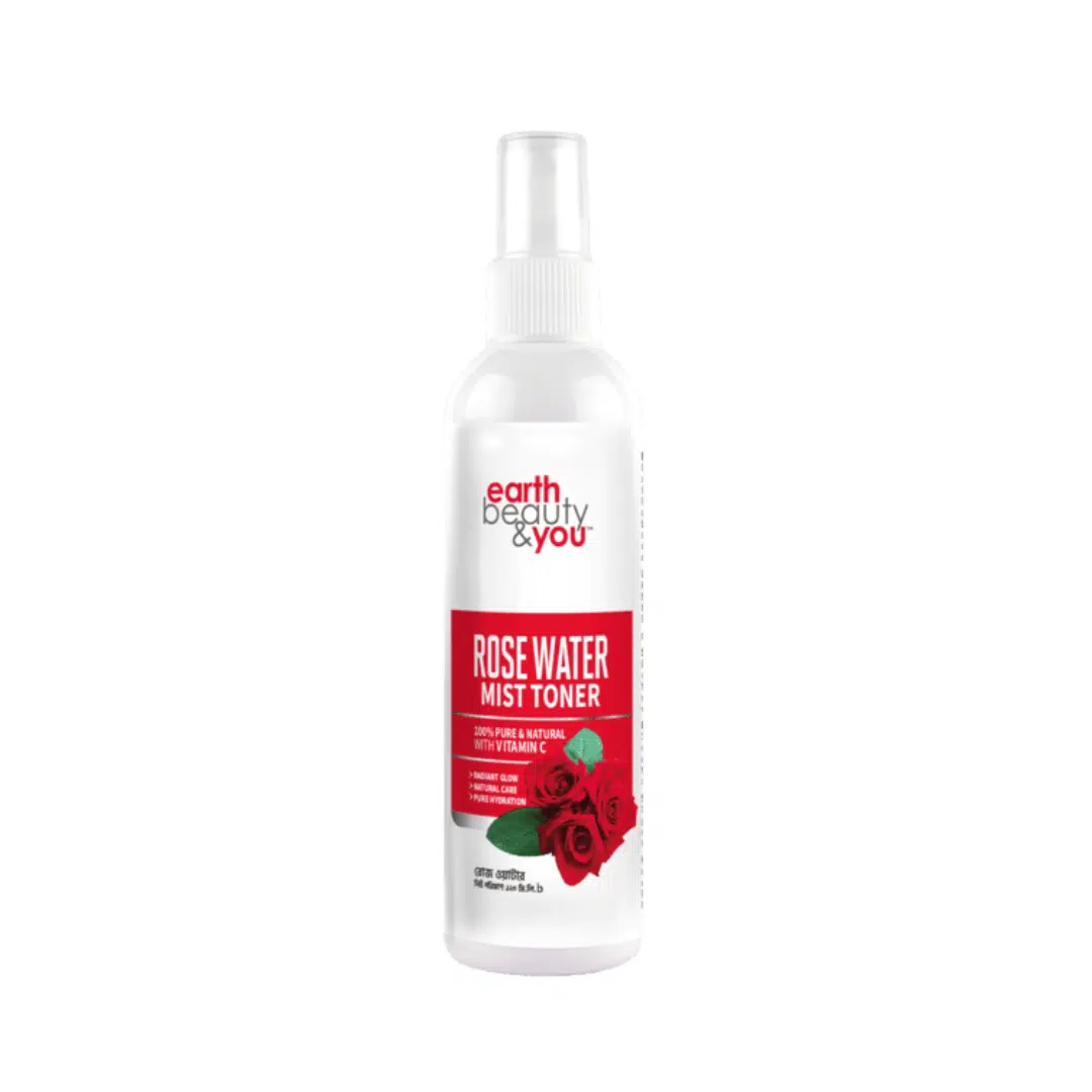 Earth Beauty & You Rose Water With Vitamin C Mist Toner – 120ml