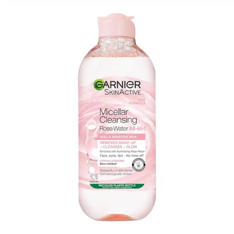 Garnier Skinactive Micellar Water With Rose Water All-in-1 – 400ml