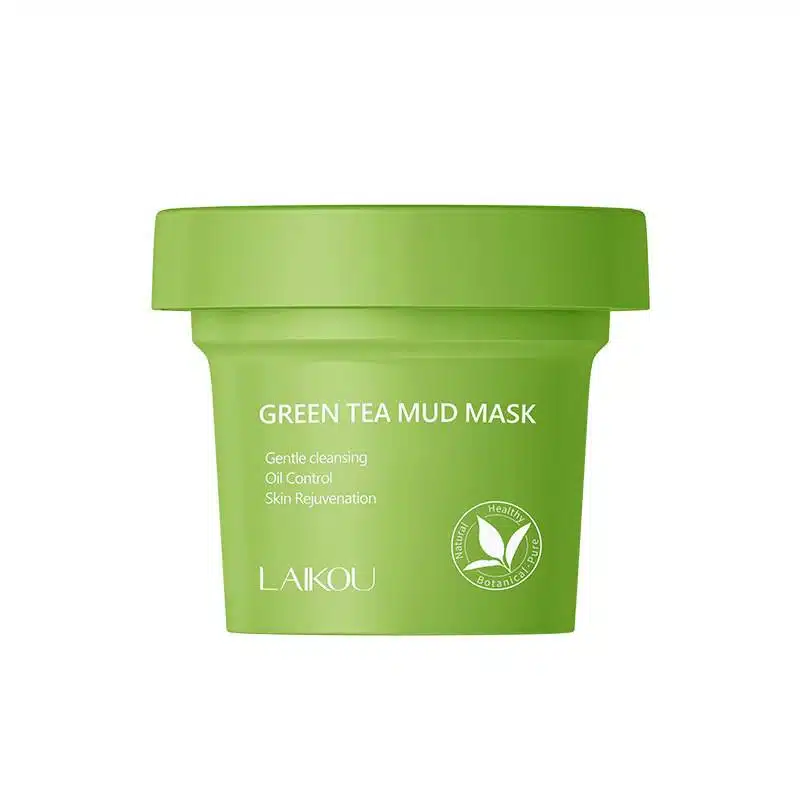 Laikou Green Tea Mud Mask Deep Cleansing Pores Blackhead Reduce Acne – 100g