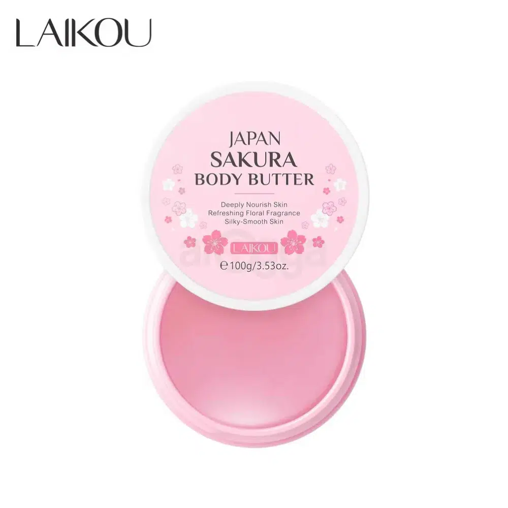 LAIKOU Japan Sakura Body Butter 100g (Deeply Nourish & Silky-Smooth)