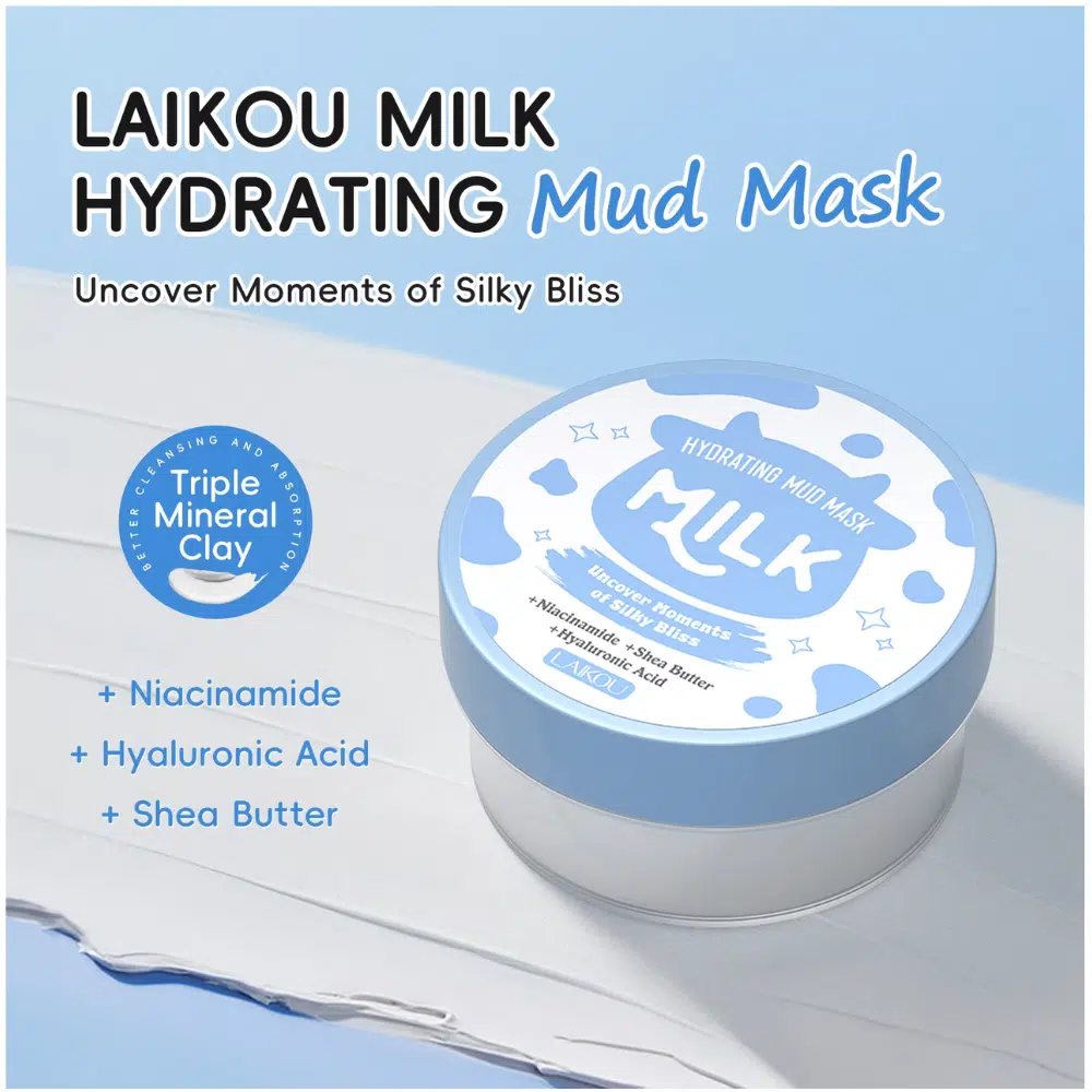 LAIKOU Milk Hydrating Mud Mask 90g (Triple Mineral Clay)