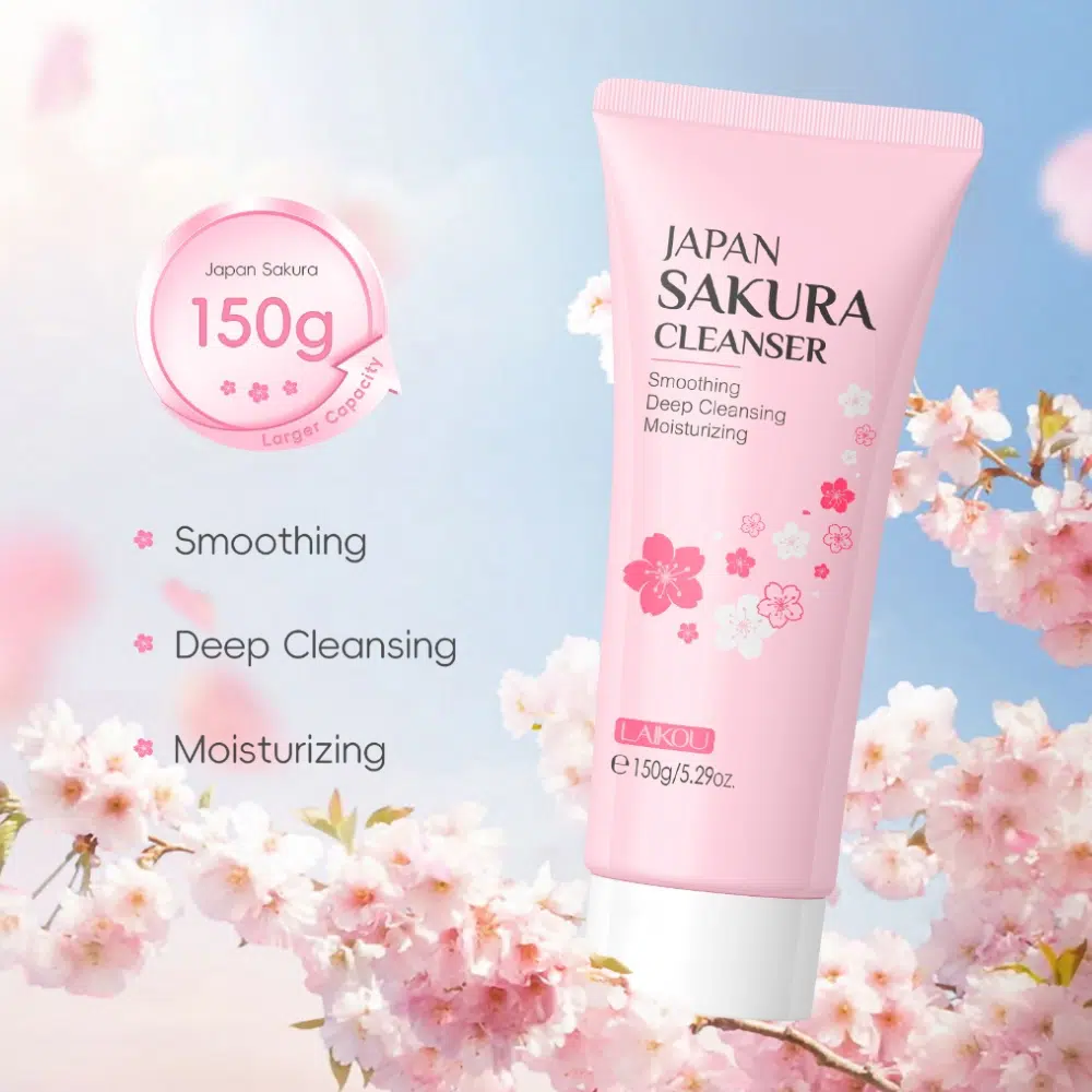 Laikou Japan Sakura Cleanser 150g (Deep Cleansing & Smoothing)