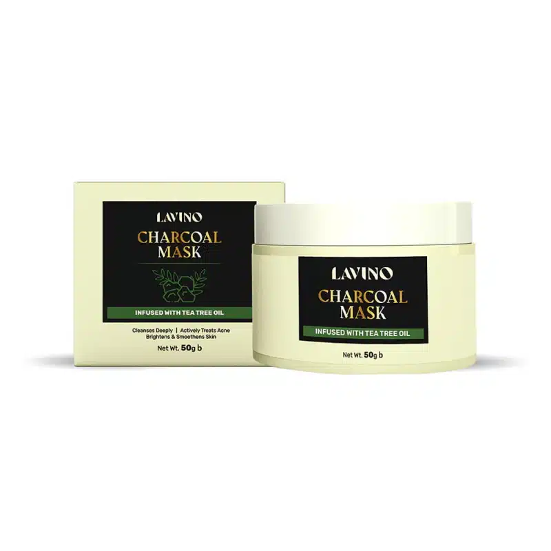 Lavino Charcoal Mask Infused With Tea Tree Oil 50