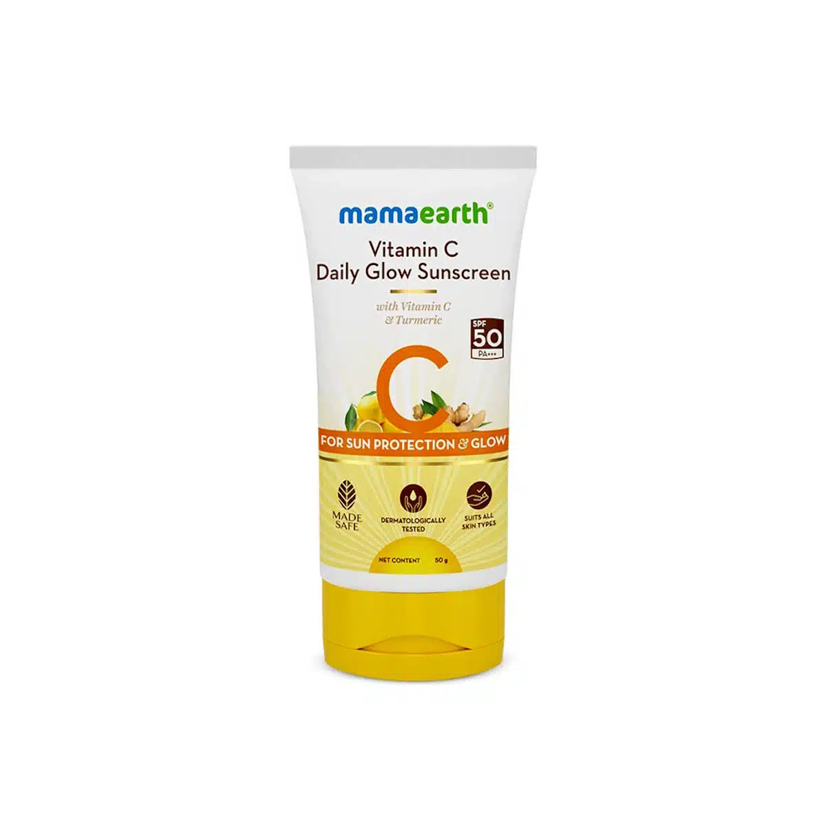 Mamaearth Vitamin C Daily Glow Sunscreen SPF 50 PA++++ 50G
