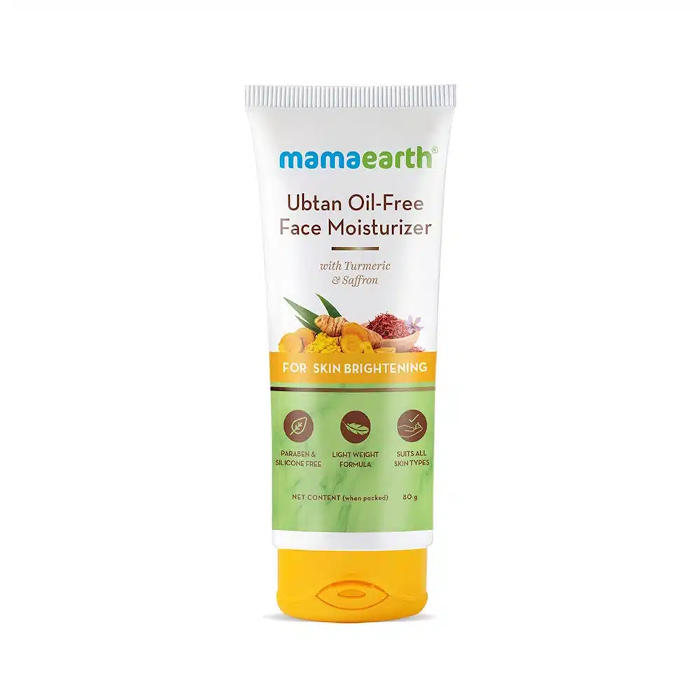 Mamaearth Ubtan Oil-free Face Moisturizer for Radiant Skin 80ml
