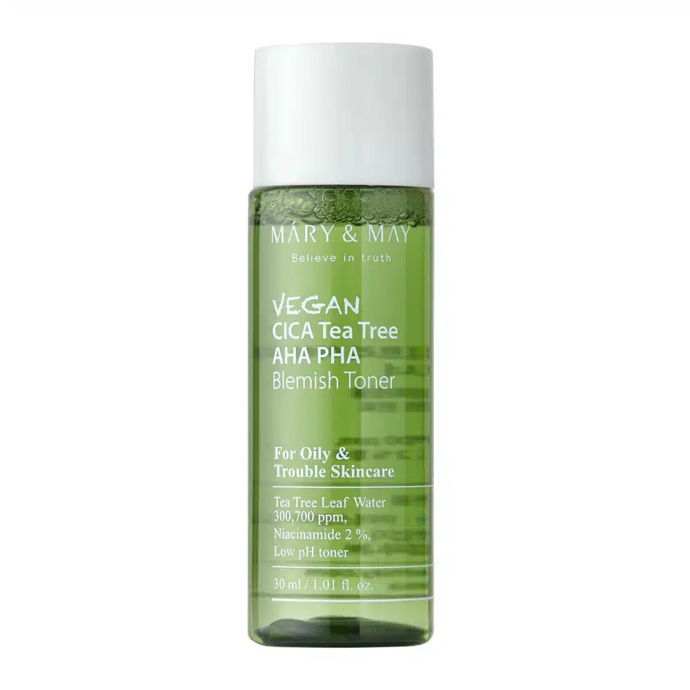 Mary & May Vegan CICA Tea Tree AHA PHA Blemish Toner 30ml