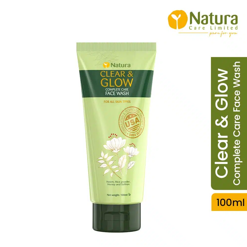 Natura Clear & Glow complete care face wash – 100ml