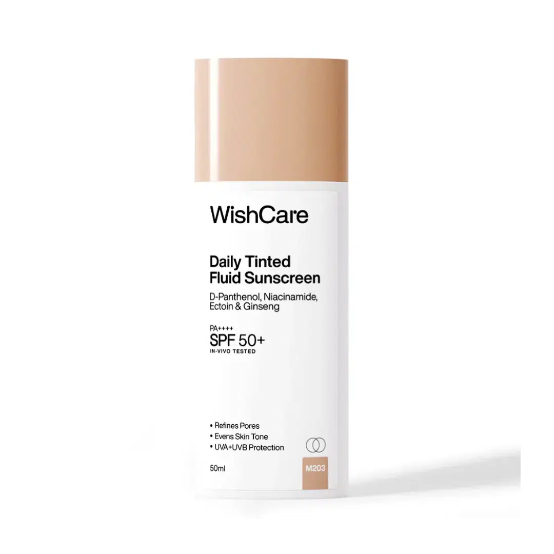 Wishcare Daily Tinted Fluid Sunscreen 50ml Shade M203